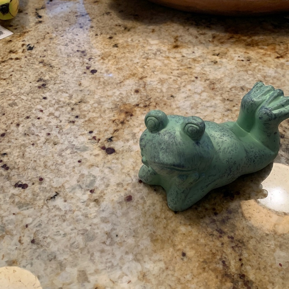 Ceramic garden Frog